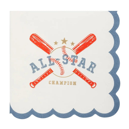All Star Baseball Beverage Napkins
