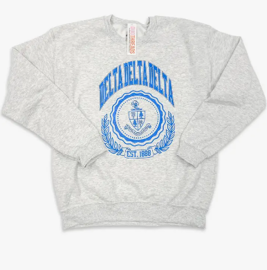 Ivy League Sorority Sweatshirt - Delta Delta Delta