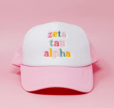 Colorful Sorority Trucker Hat