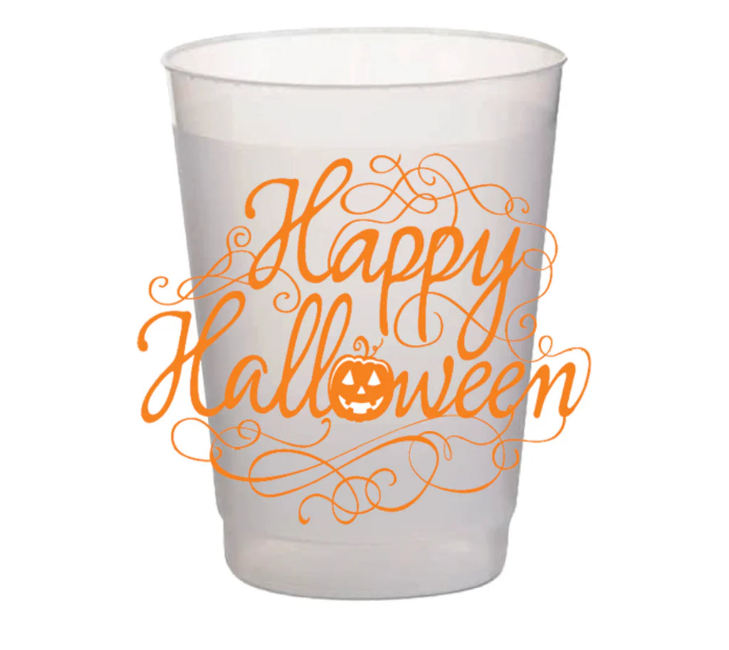 Orange Happy Halloween Shatterproof Cups