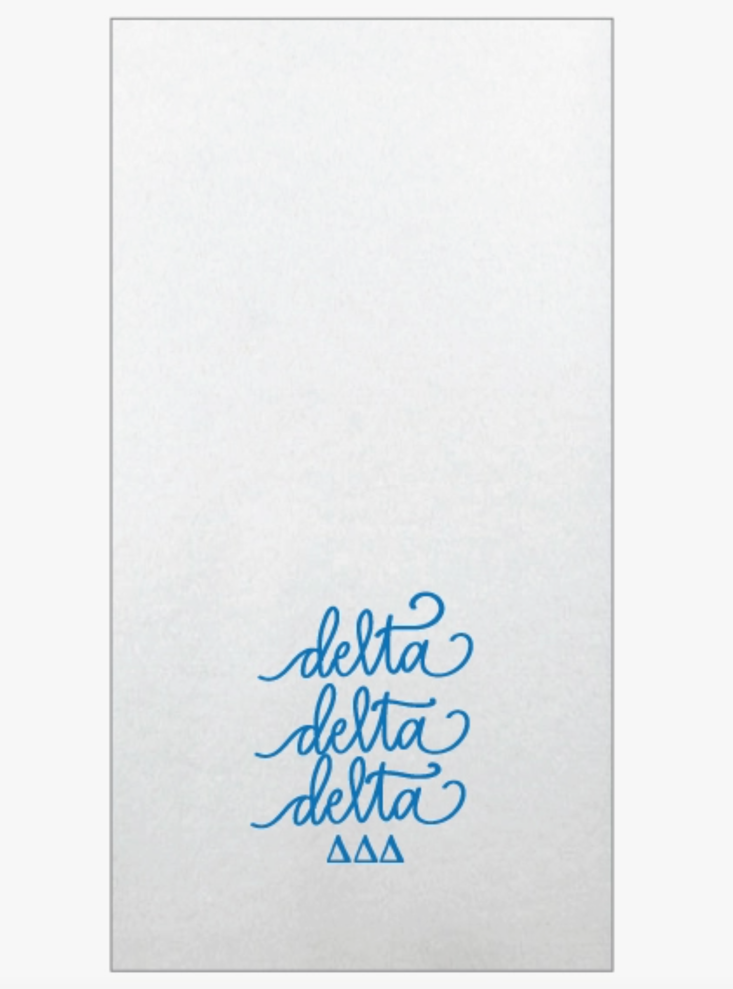 Tri Delta Guest Towels