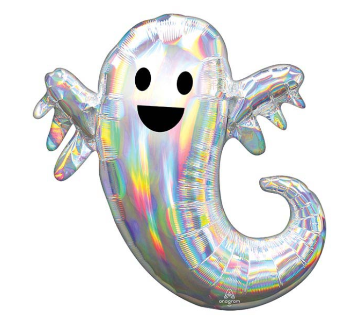 Iridescent Ghost Foil Balloon
