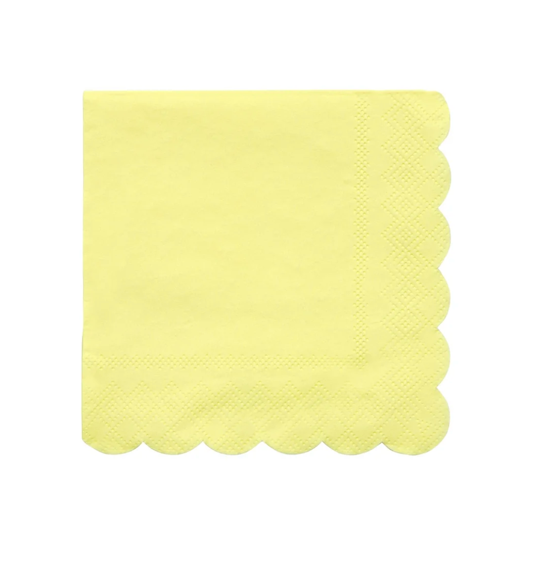 Pale Yellow Beverage Napkins