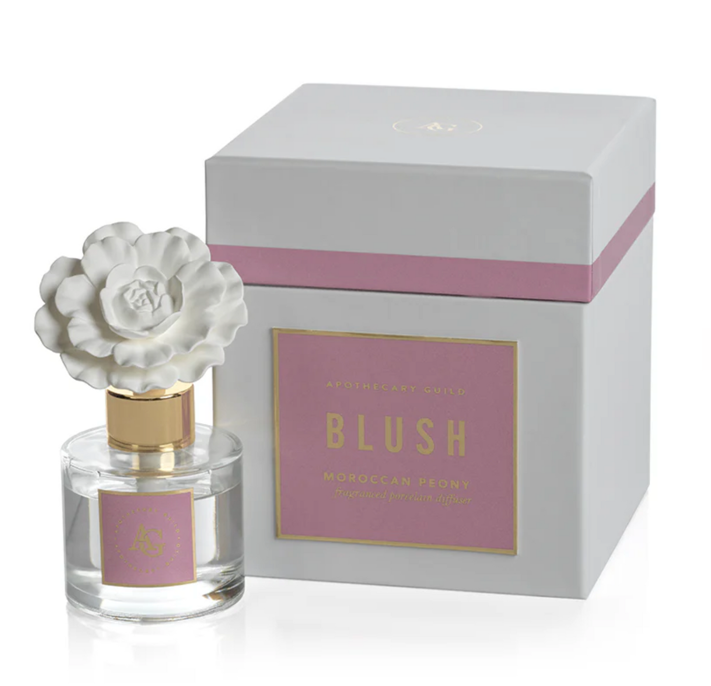 Blush Porcelain Diffuser - Moroccan Peony