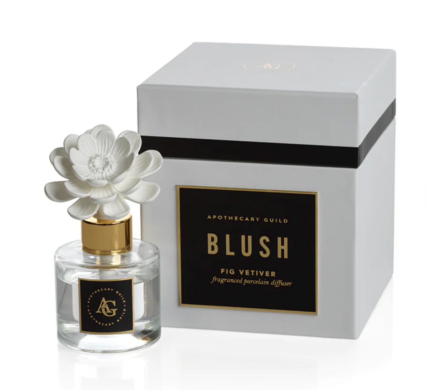 Blush Porcelain Diffuser - Fig Vetiver