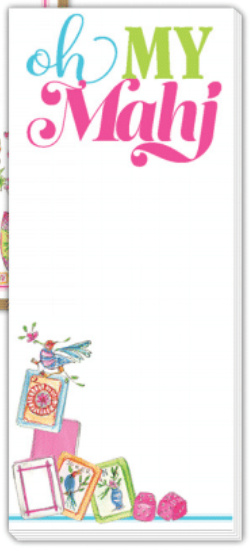 Oh My Mahj Skinny Notepad