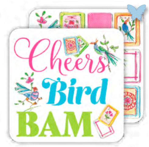 Cheers Bird Bam Paper Coasters