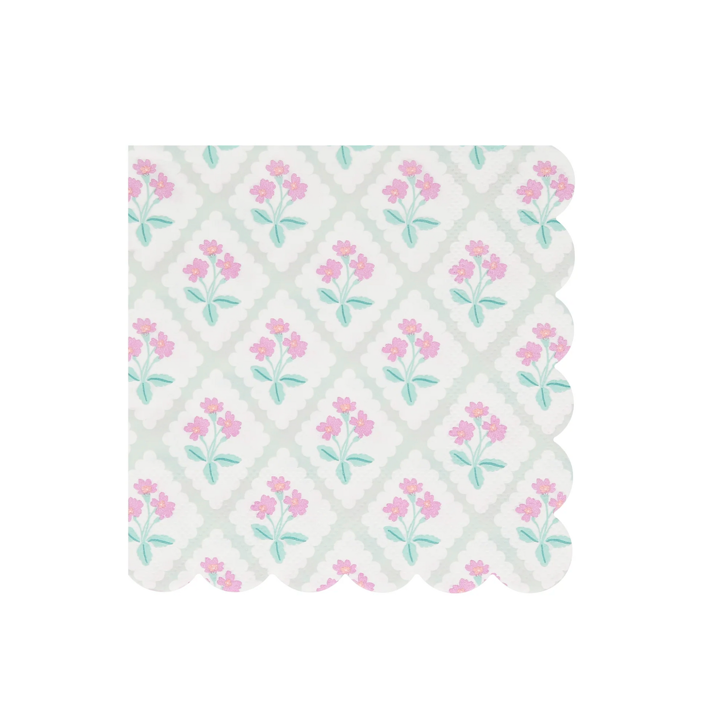 Bloomsbury Floral Pattern Beverage Napkins