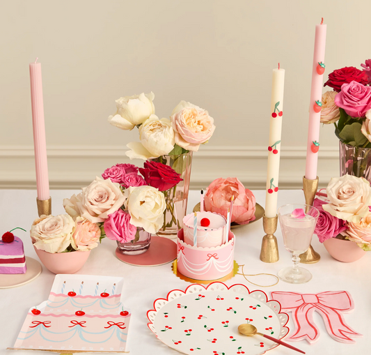 Fancy Cake Diecut Plates