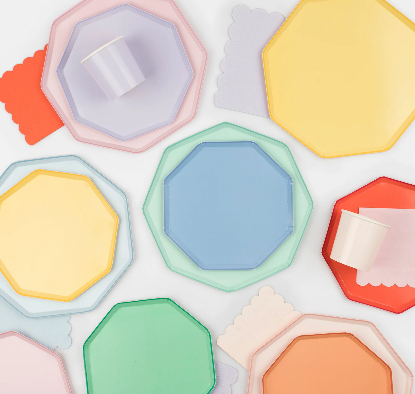 Summer Sky Blue Dinner Plates