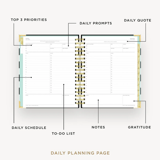 Day Designer Planner - Black Stripe