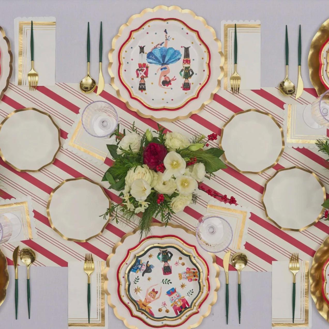 Whimsical Nutcracker Side Plates