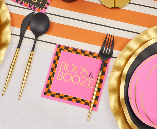 Boos & Booze Beverage Napkins