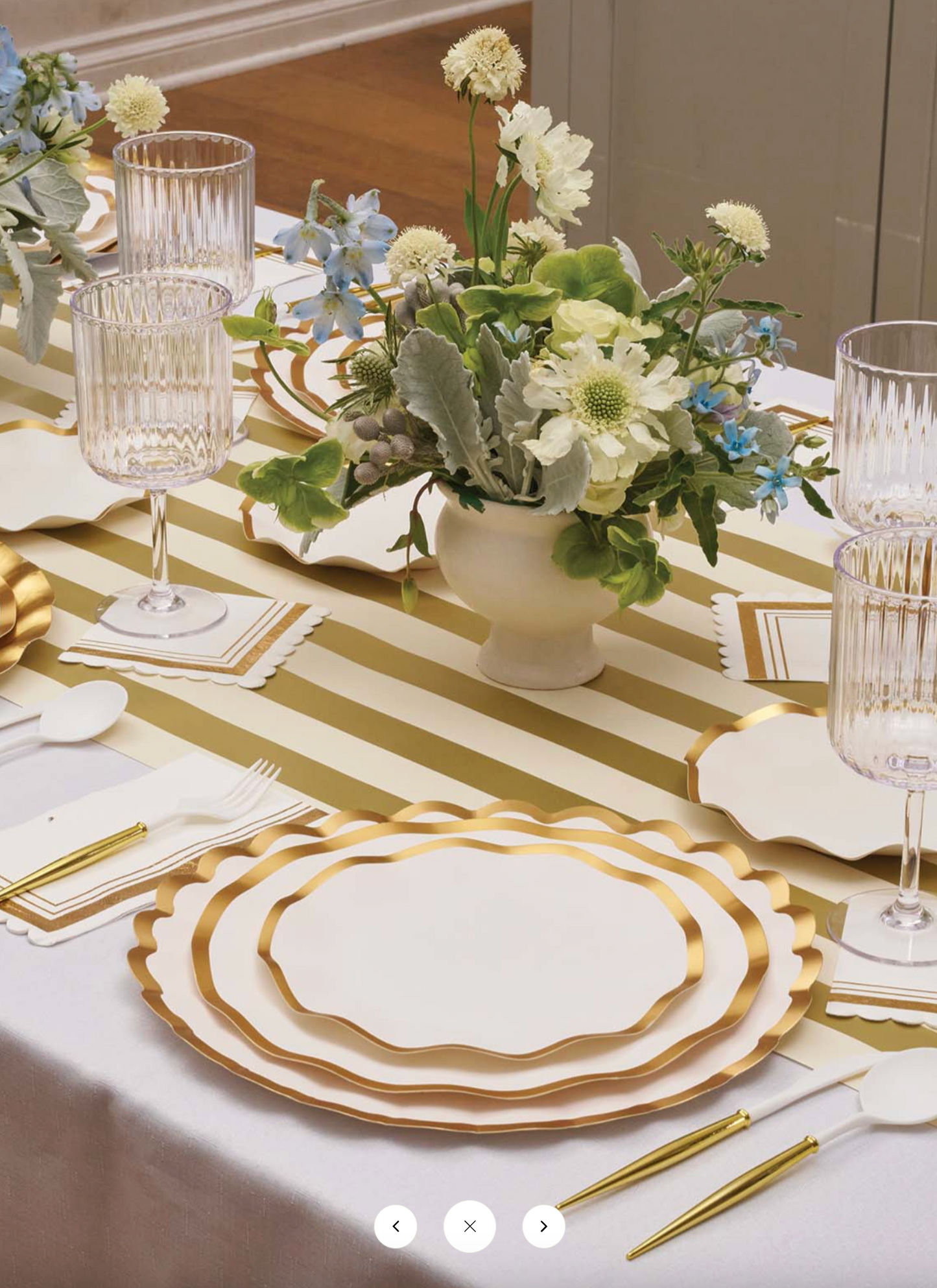Wavy Salad Plates - Every Day White