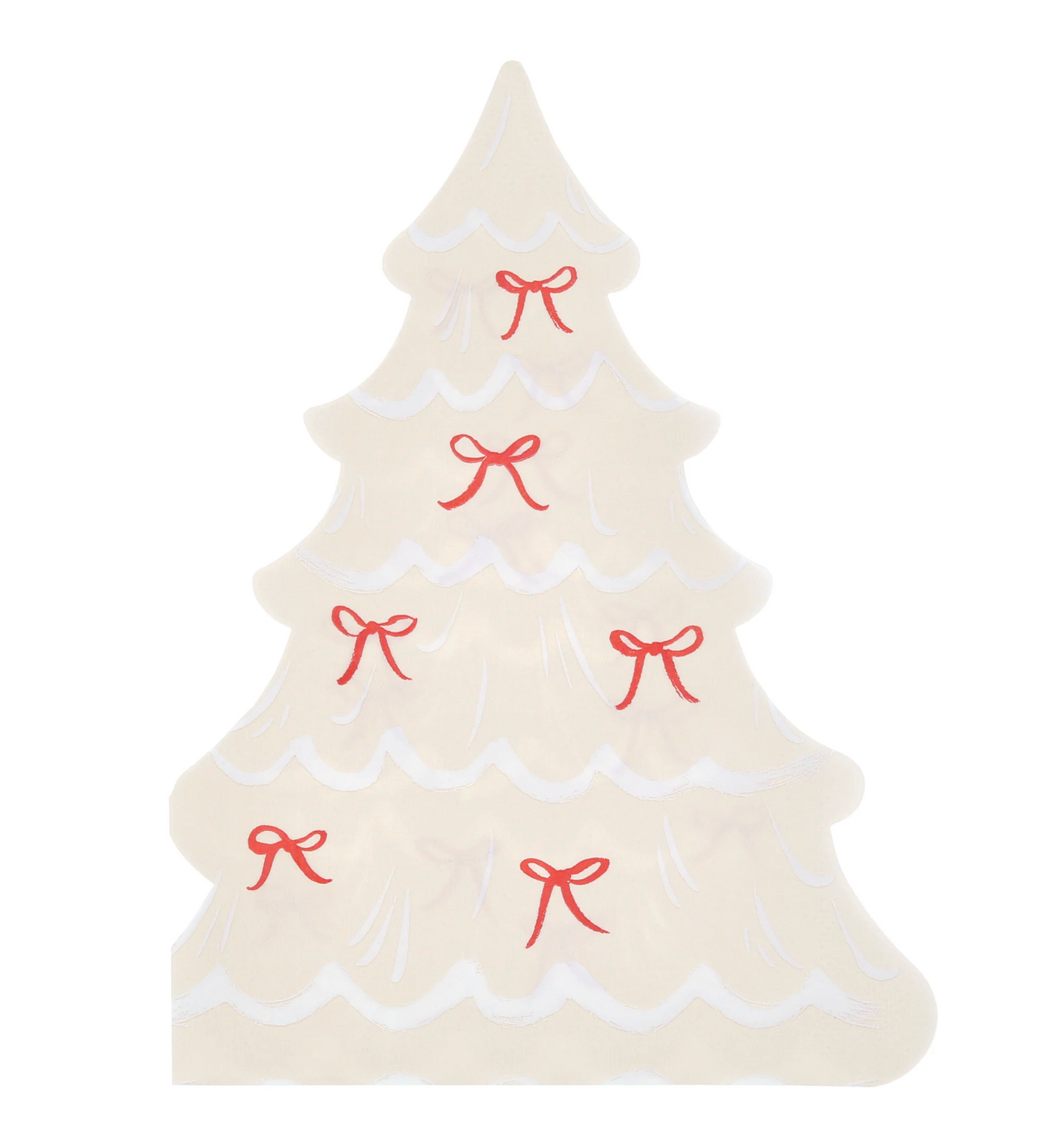 Christmas Tree w/ Bows Diecut Napkins