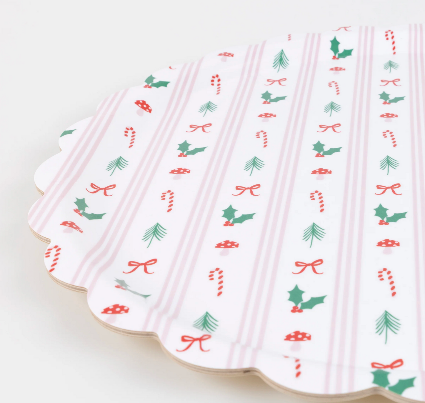 Festive Icon Stripes Large Tray