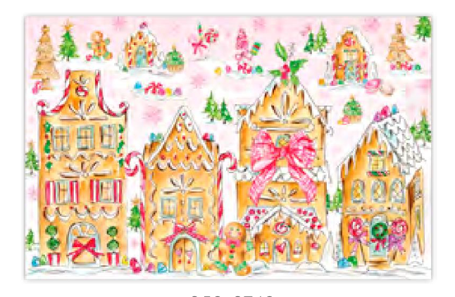Gingerbread Houses with Candy Placemats