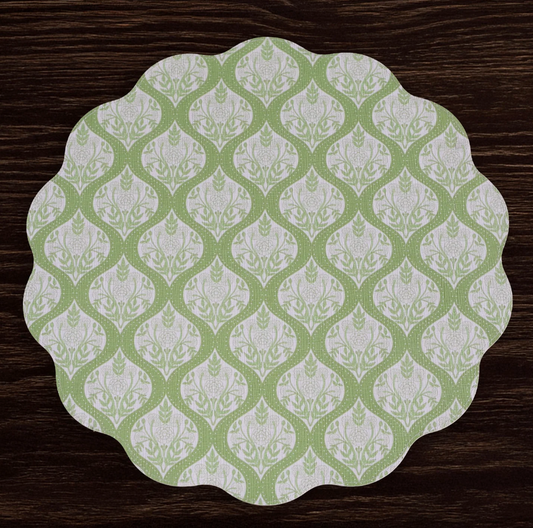 Periwinkle & Peach Blooms & Branches Placemats - Set of 4