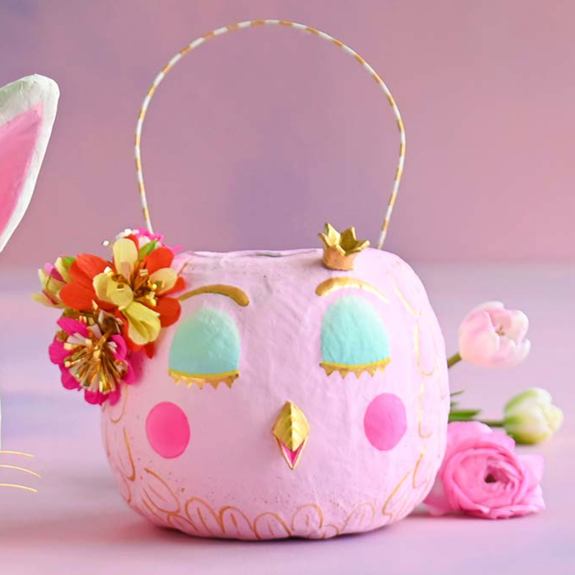 Pinky Cotton Tail Bunny & Princess Peep Chick Bucket