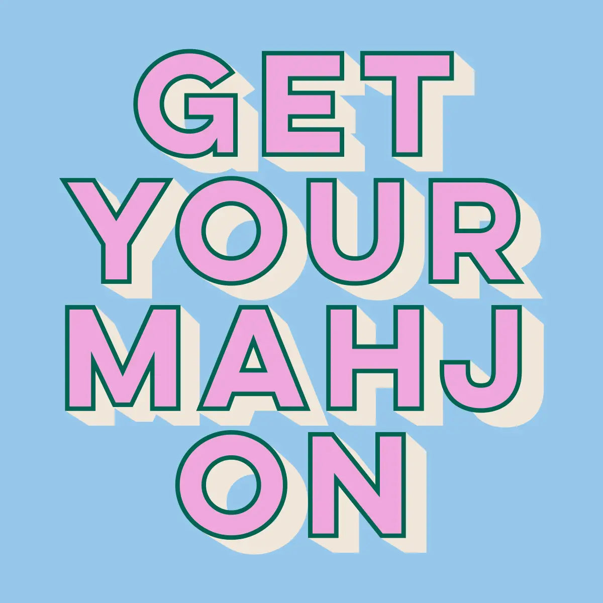 Get Your Mahj On Beverage Napkins