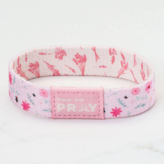 Tap To Pray® Wristband – Meadows - Pink