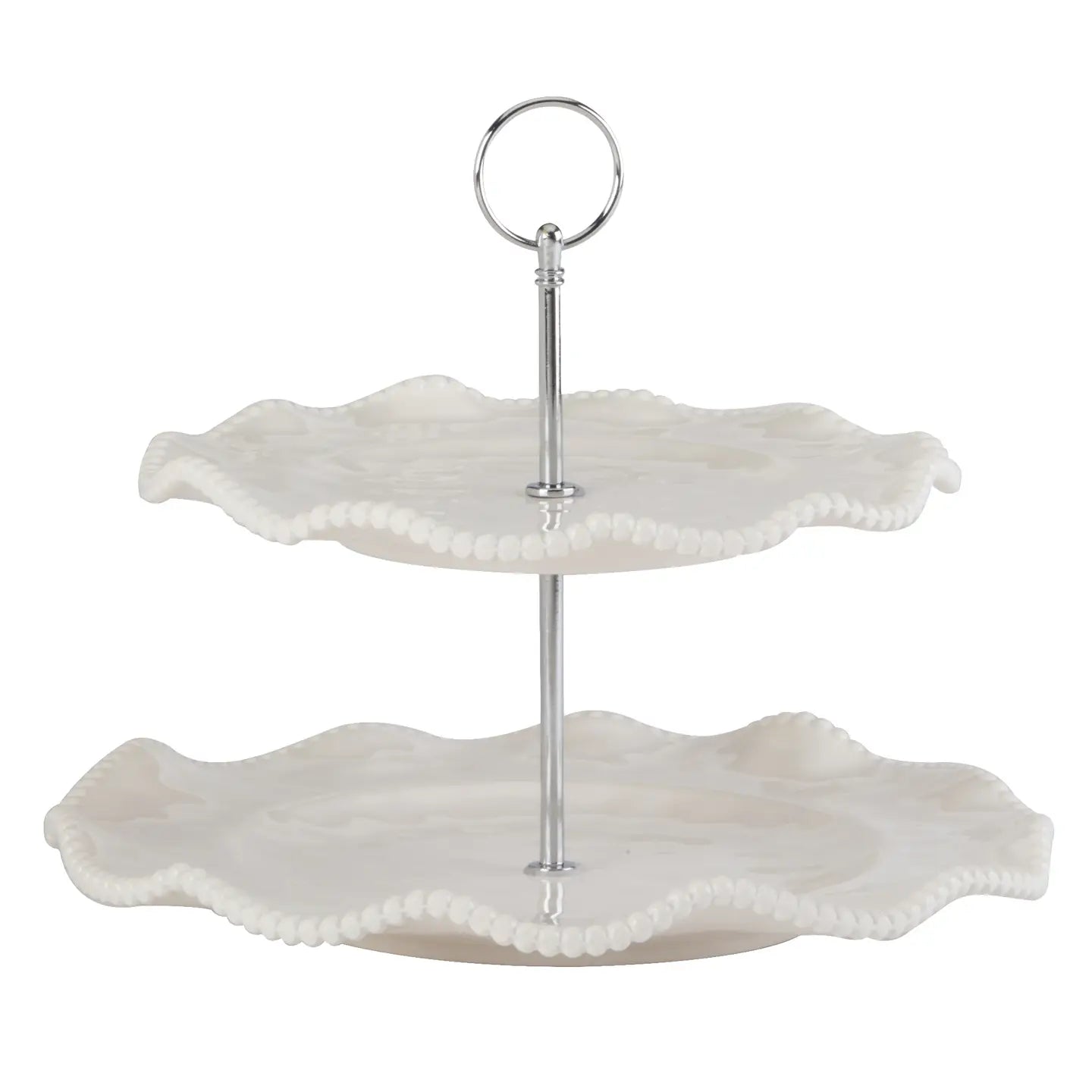 Perlette Cream 2 Tier Server