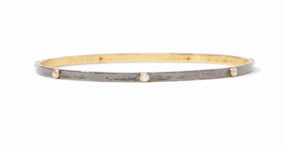 Crescent Bangle - Mixed Metal/Medium
