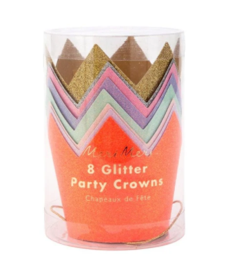 Mini Glitter Party Crowns