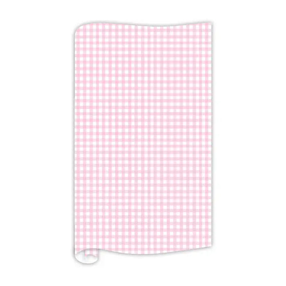 Light pink Gingham 5 ft Wrapping Paper