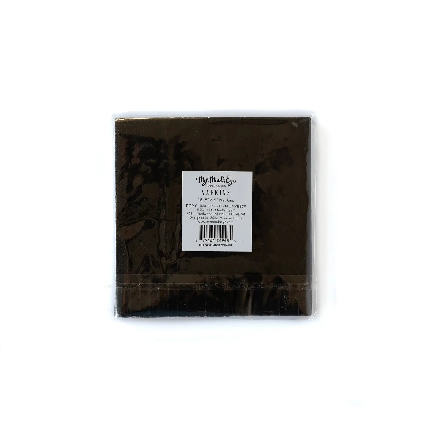 Pop Clink Fizz Fringed Beverage Napkins