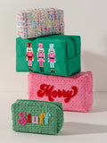 Cara Nutcracker Zip Pouch - Green