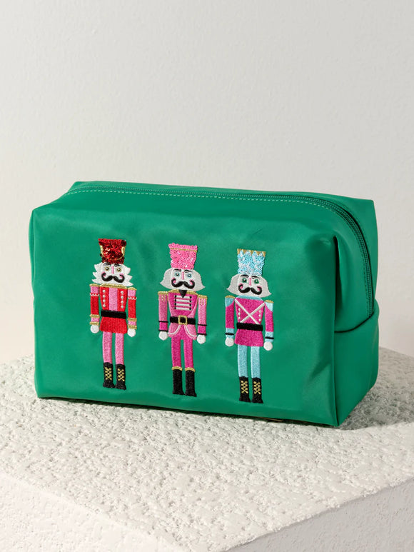 Cara Nutcracker Zip Pouch - Green