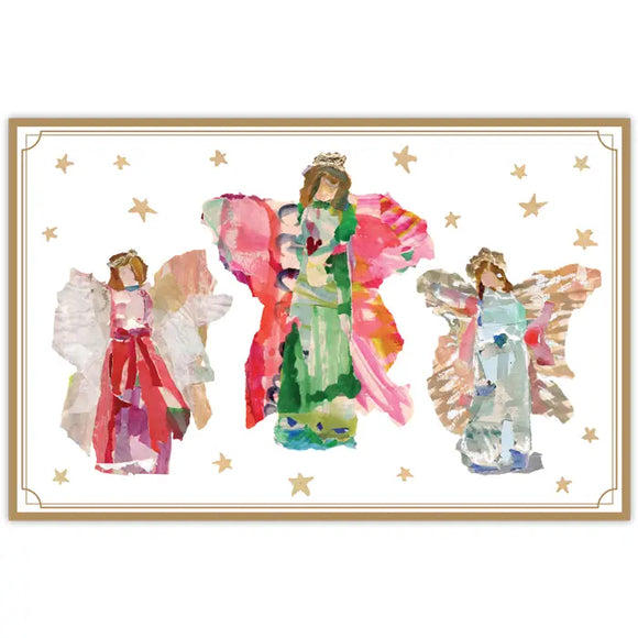 Red, Green and Blue Angel Trio Placemats