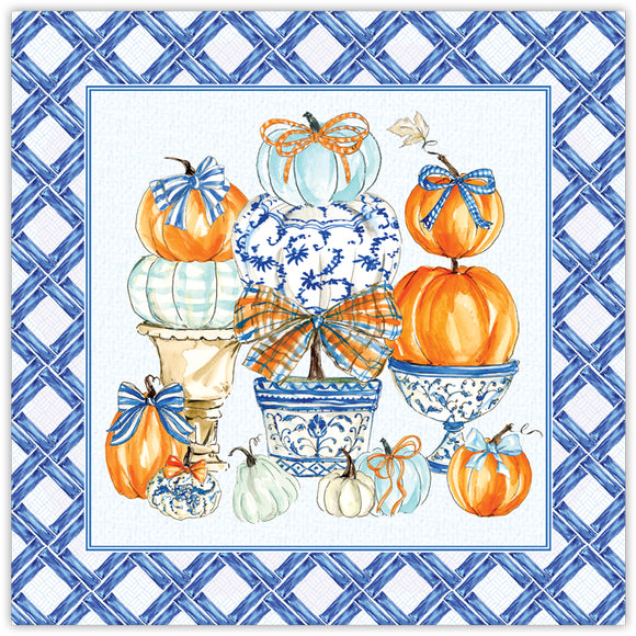 Blue Pumpkin Topiaries Square Placemats