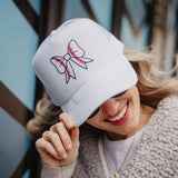 Baseball Bow Patch Foam Trucker Hat