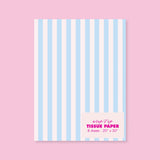 Pastel Blue/Blush Stripe Tissue Paper