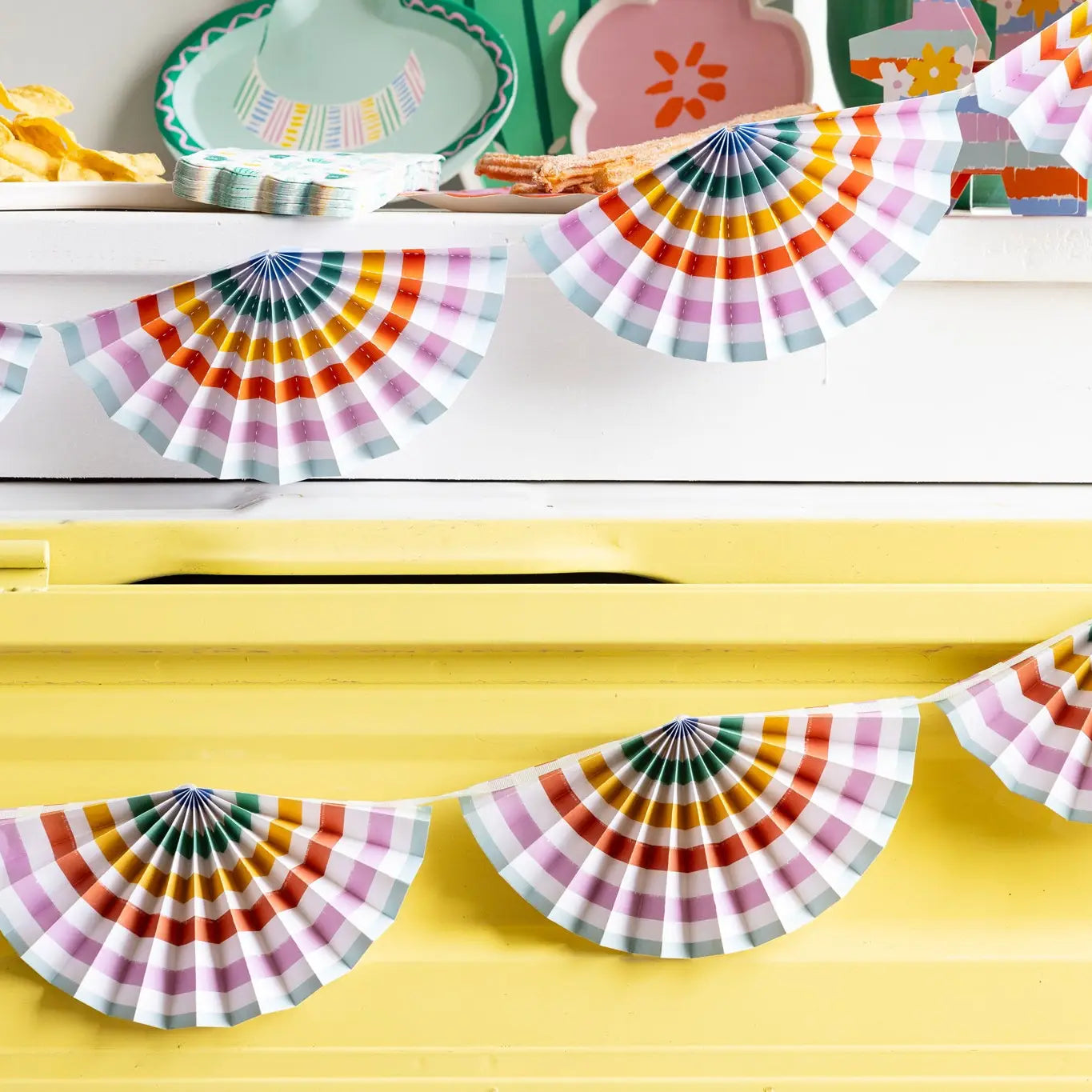 Fiesta Striped Fan Banner