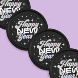 Happy New Year Dinner Plates