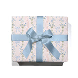 Watercolor Bow Wavy Stripe Wrapping Paper