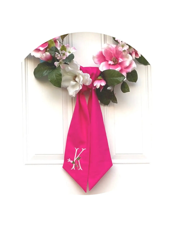 Linen Sashes - Hot Pink