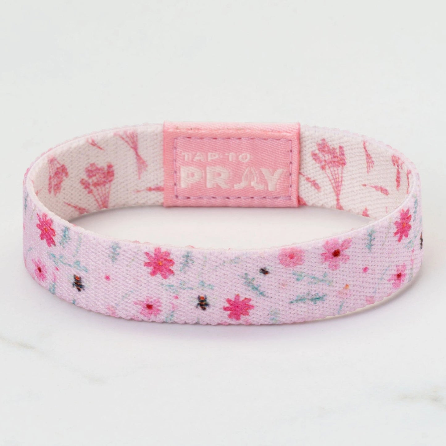 Tap To Pray® Wristband – Meadows - Pink
