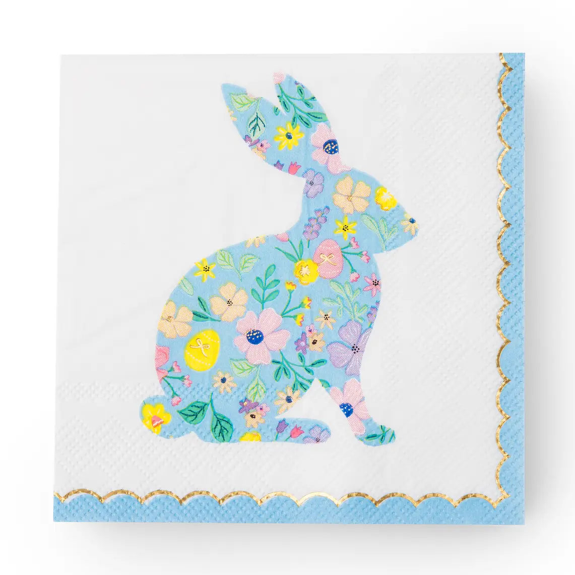 Easter Bunny Pastel Floral Beverage Napkins
