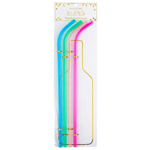 Multicolor Wine Bottle Straws