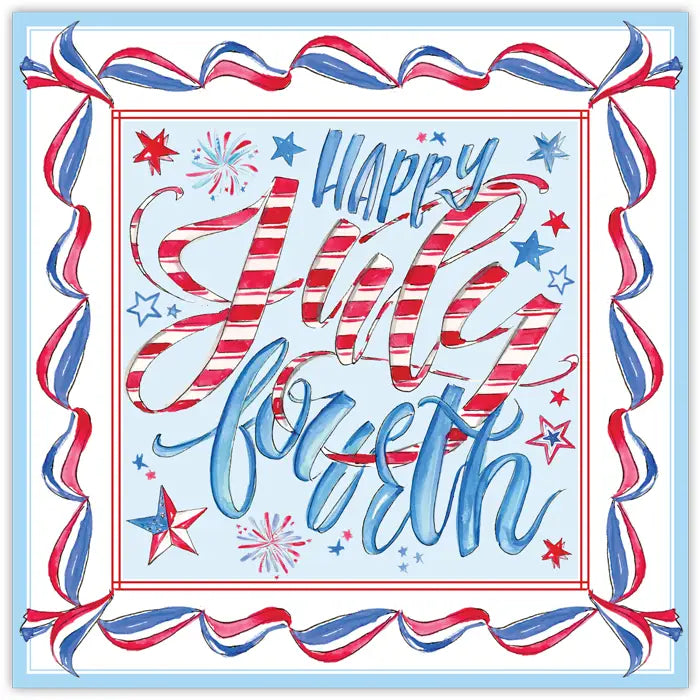 Happy July Fourth Square Placemats