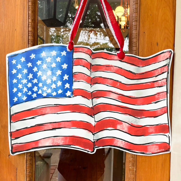 American Flag Door Hanger