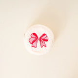 Red Bow Circle Teddy Pouch