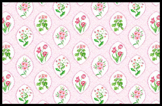 Pink Botanical Medallions Placemats