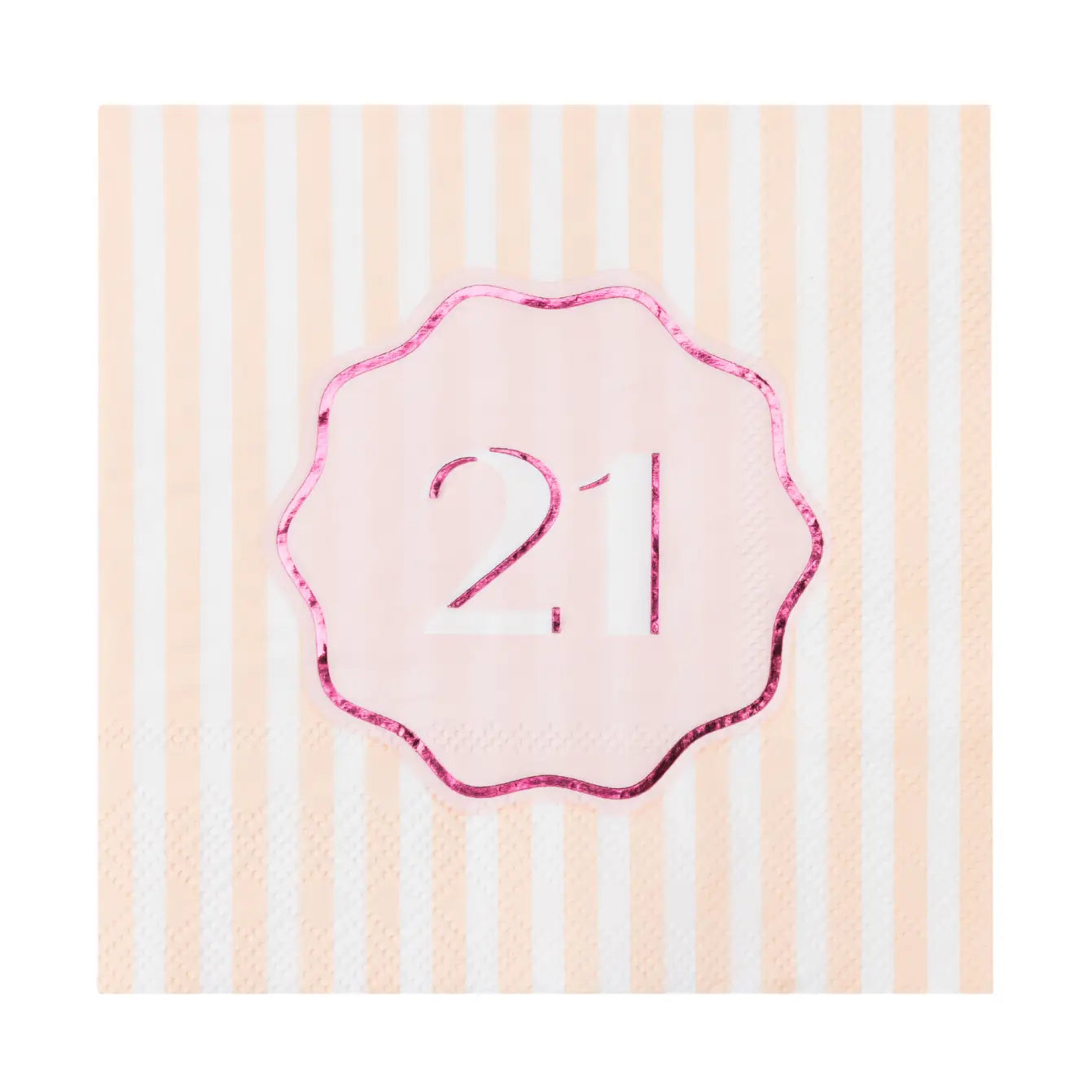 21st Birthday Beverage Napkins