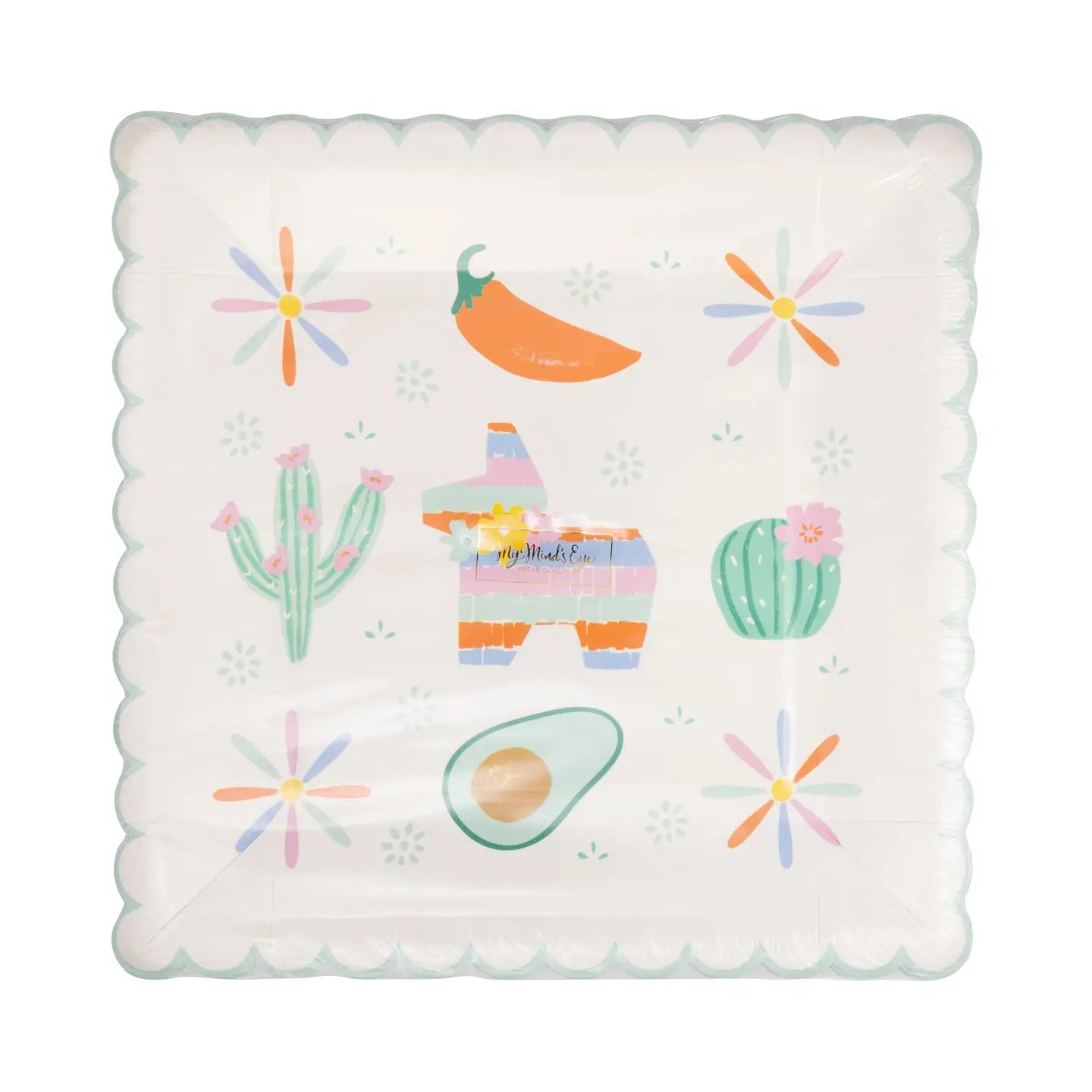 Fiesta Icons Scalloped Plates