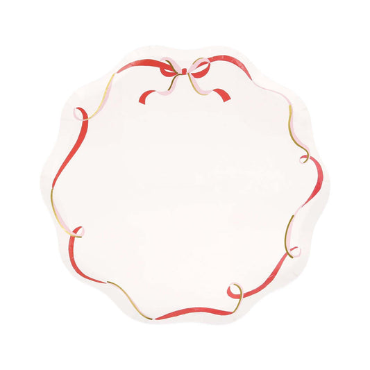 Ribbon Bow Side Plates